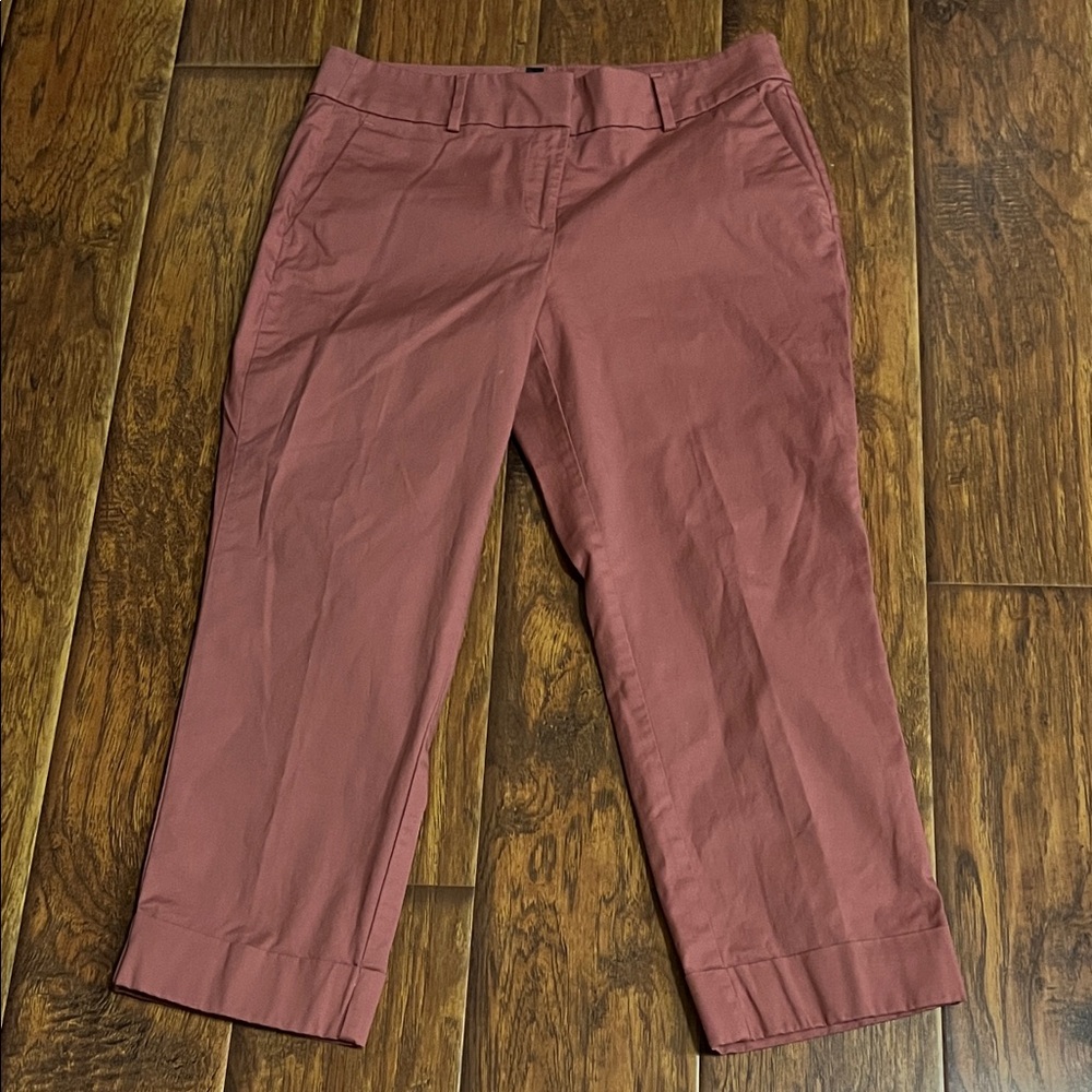 Ann Taylor Factory Cropped Pants in Rust